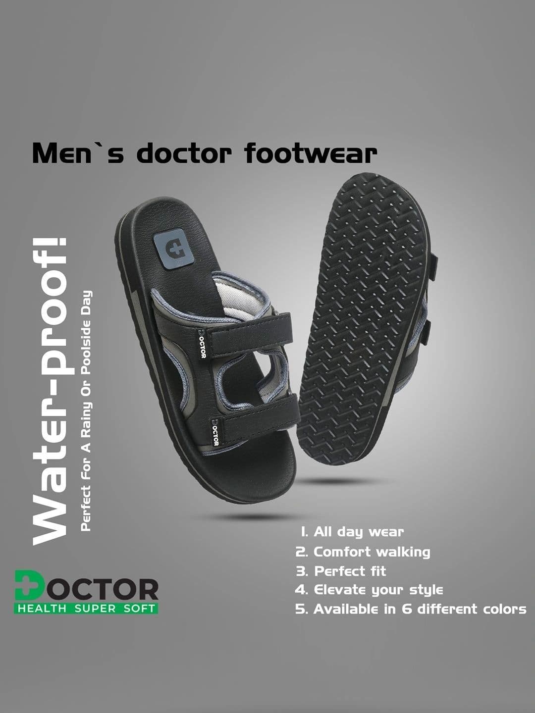 DOCTOR HEALTH SUPER SOFT  Men Room Slippers thumbnail 2