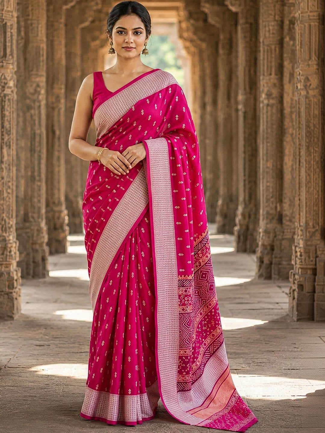 KALINI Woven Design Zari Silk Blend Designer Banarasi Saree - view 1