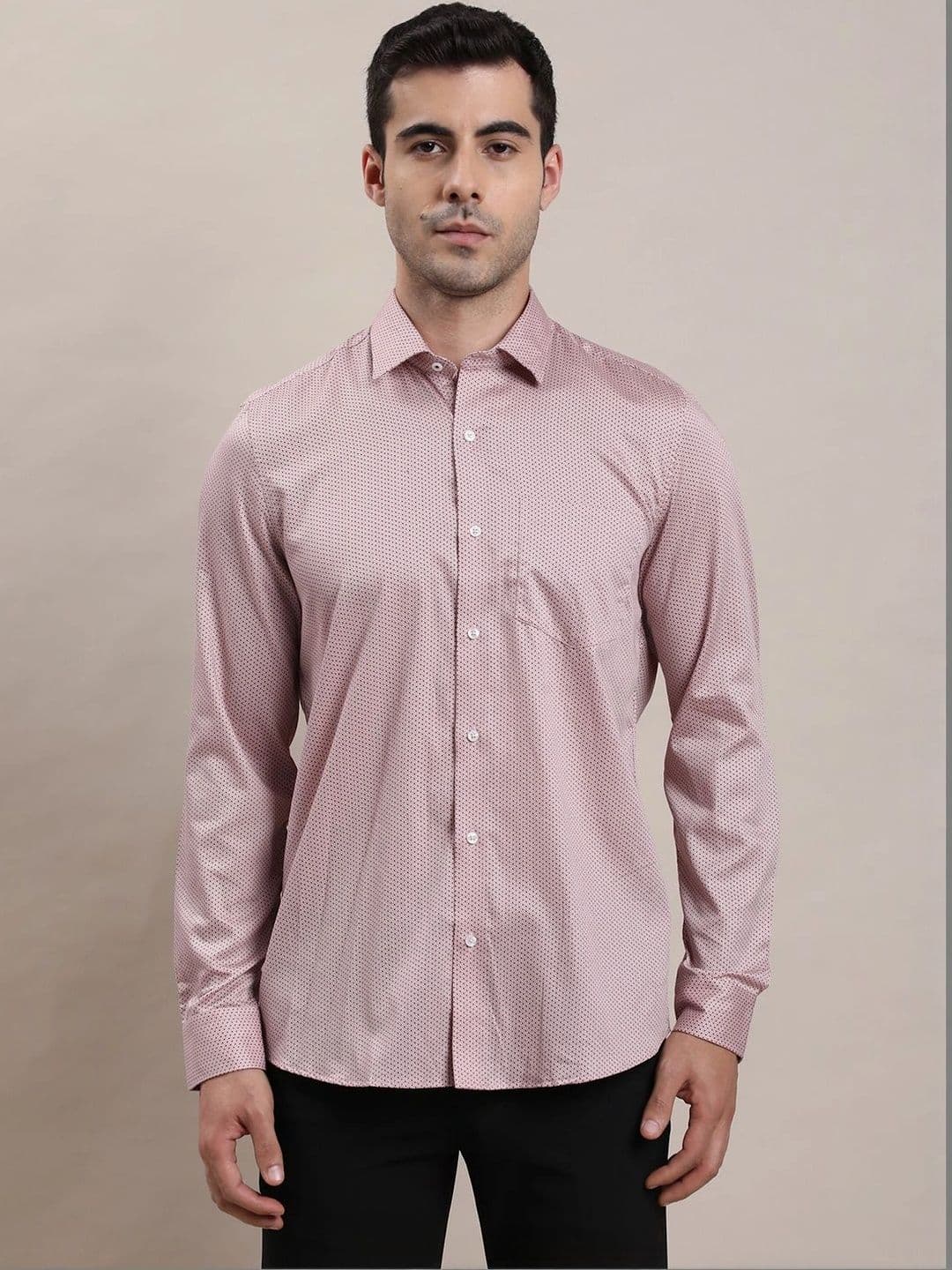 Turtle Men Standard Slim Fit Printed Formal Shirt thumbnail 4