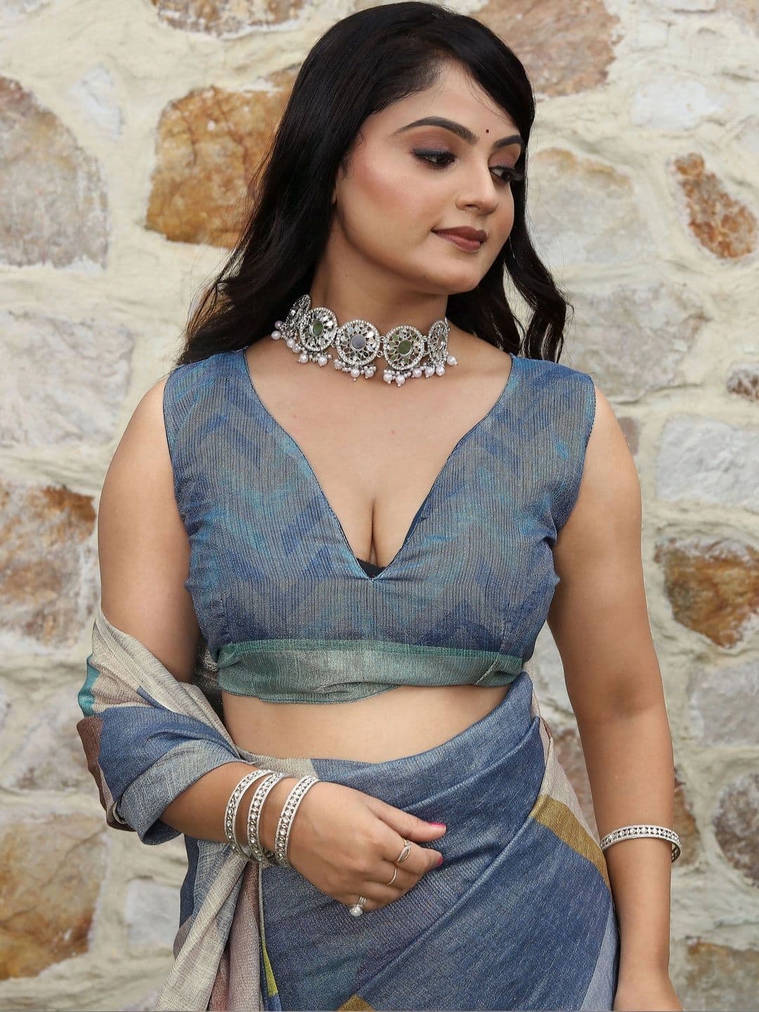HERE&NOW Silk Cotton Handloom Saree thumbnail 4