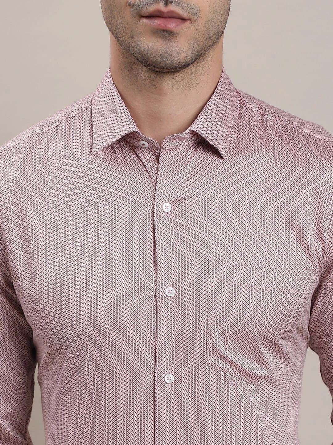 Turtle Men Standard Slim Fit Printed Formal Shirt thumbnail 3
