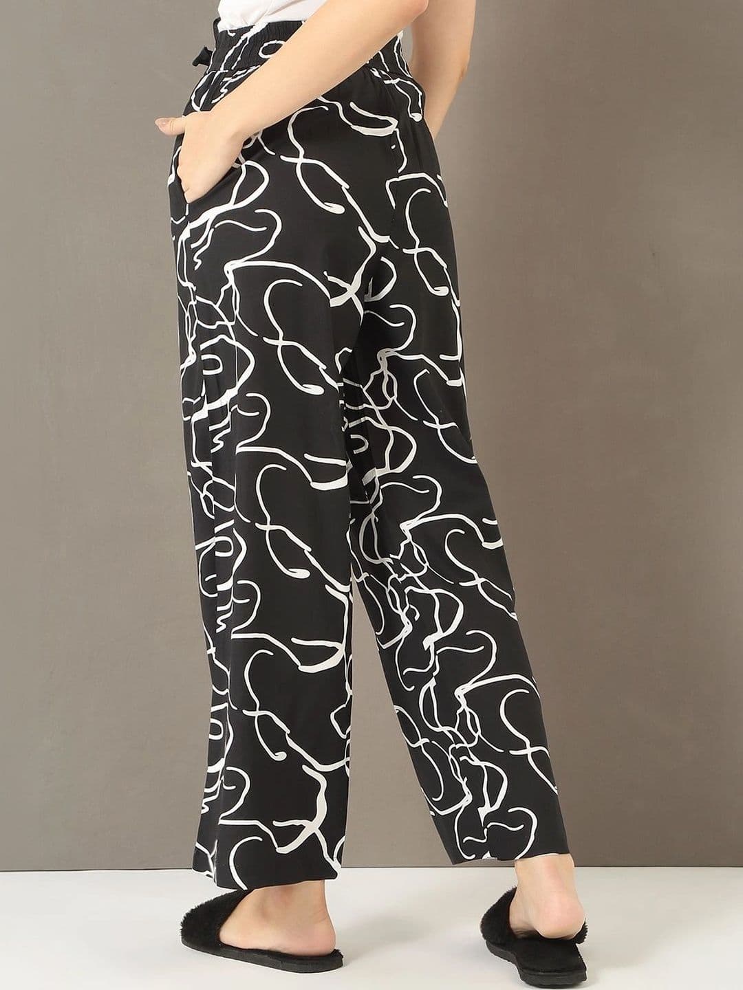 Sweet Dreams Women Printed Knitted Palazzos thumbnail 7