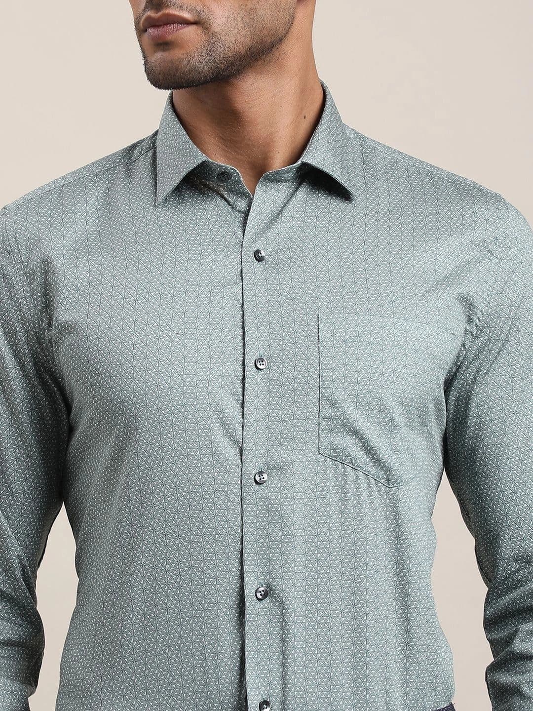 Turtle Men Standard Slim Fit Printed Formal Shirt thumbnail 3