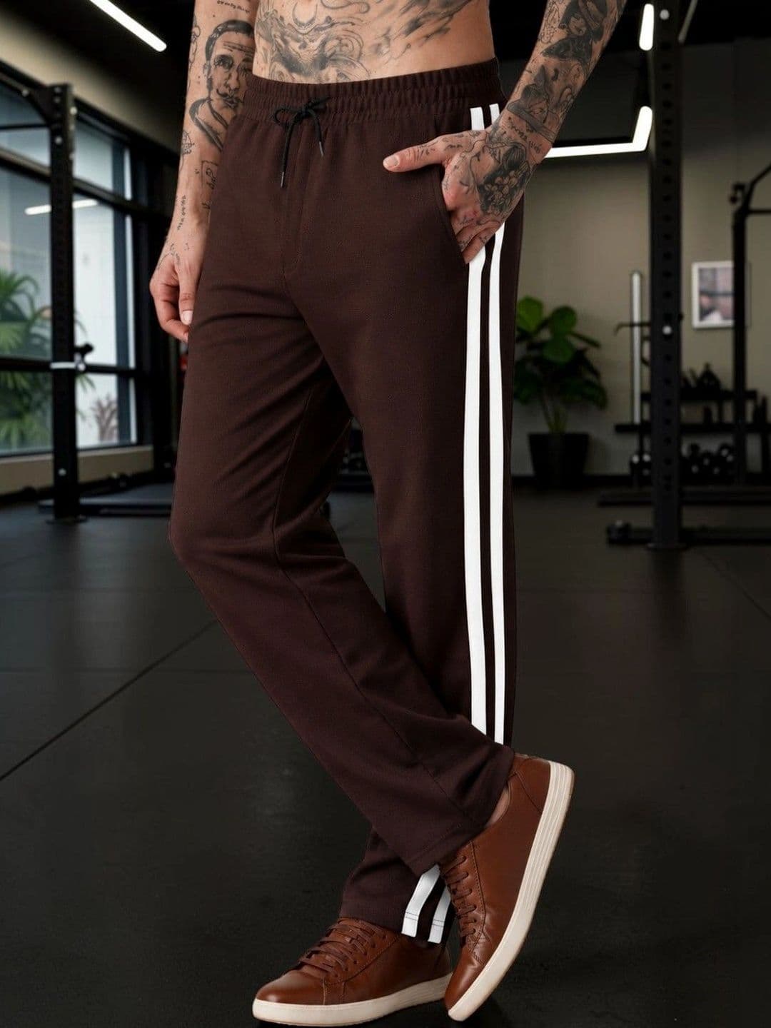 MOJAMEDI Men Straight Fit Training Track Pants thumbnail 2