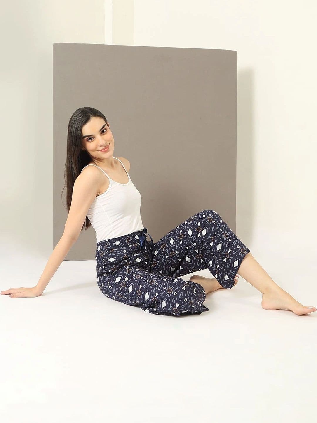 Sweet Dreams Women Printed Knitted Palazzos thumbnail 7