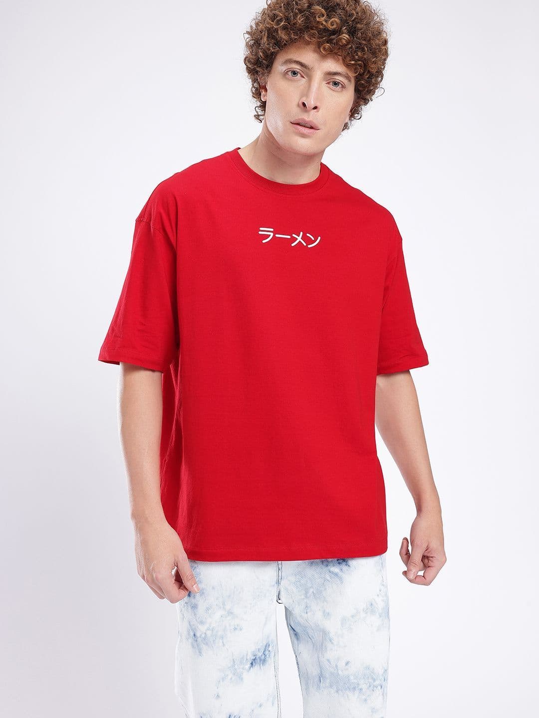 glitchez Men Graphic Printed Oversized T-shirt thumbnail 3