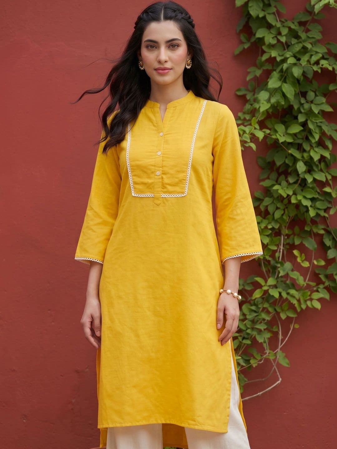 Anouk Women Striped Handloom Kurta thumbnail 7