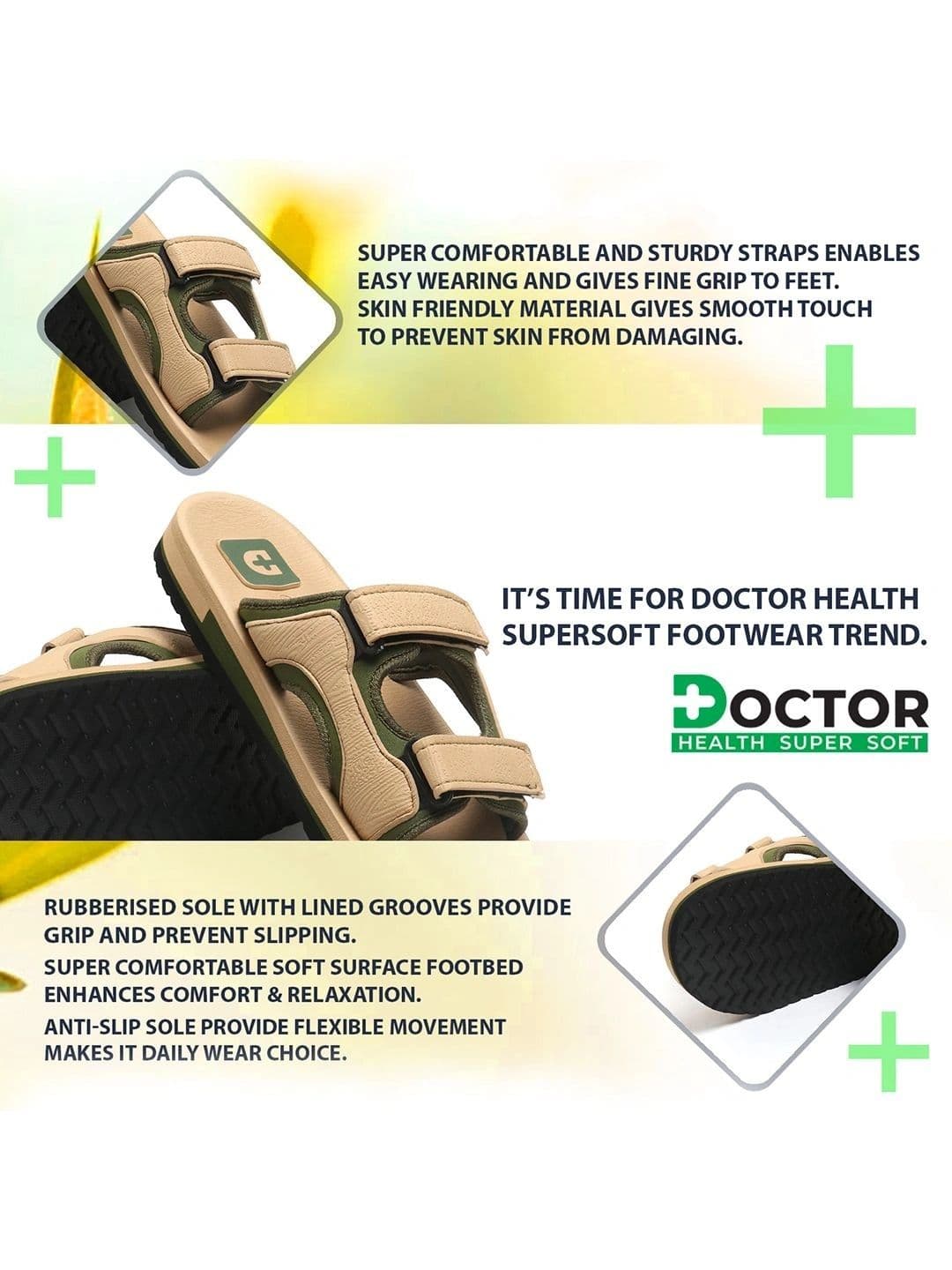 DOCTOR HEALTH SUPER SOFT  Men Thong Flip-Flops thumbnail 4