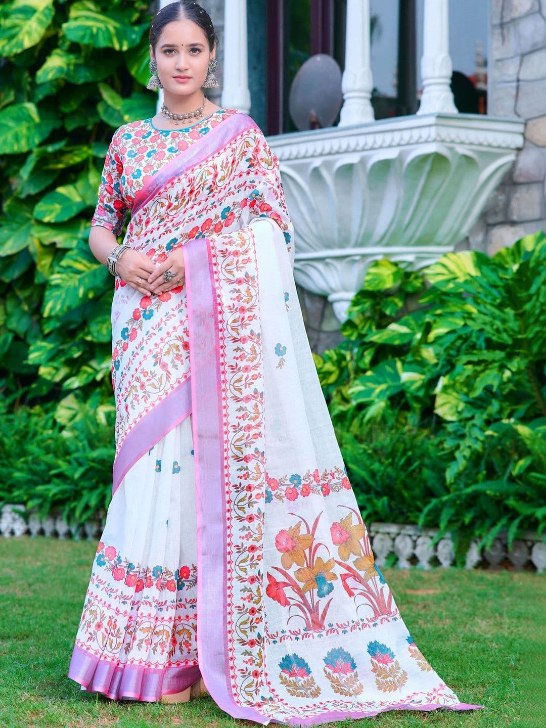 Maroosh Kalamkari Saree - view 1