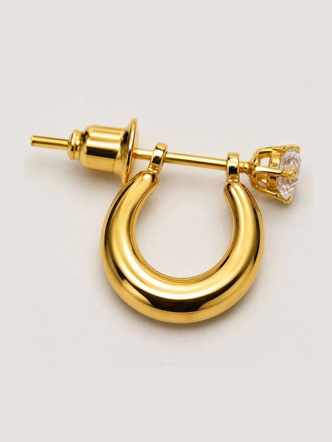 Adhvik Circular Half Hoop Earrings thumbnail 3