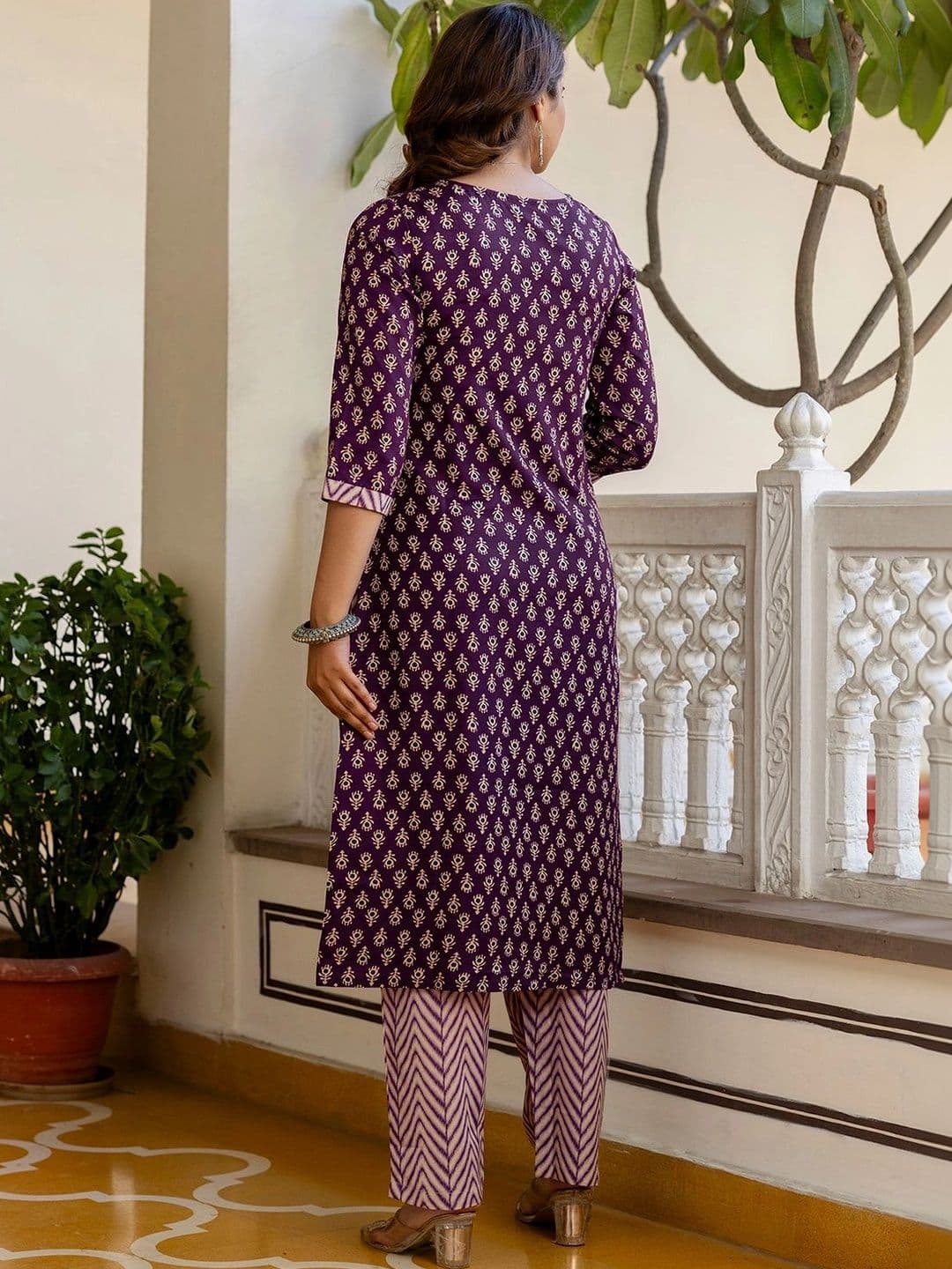 SANISA Women Ethnic Motifs Printed Regular Kurta with Trousers & With Dupatta thumbnail 4