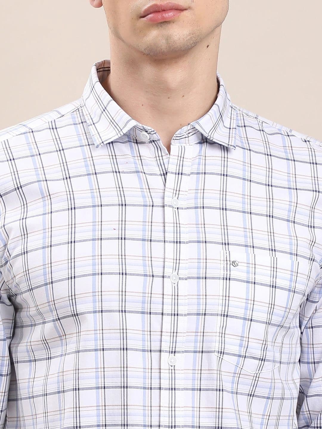 Turtle Men Relaxed Slim Fit Checked Casual Shirt thumbnail 6