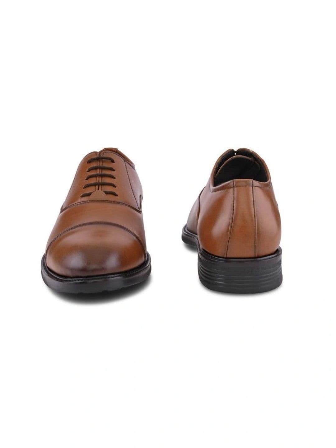 House of Pataudi Men Textured Formal Oxfords thumbnail 4