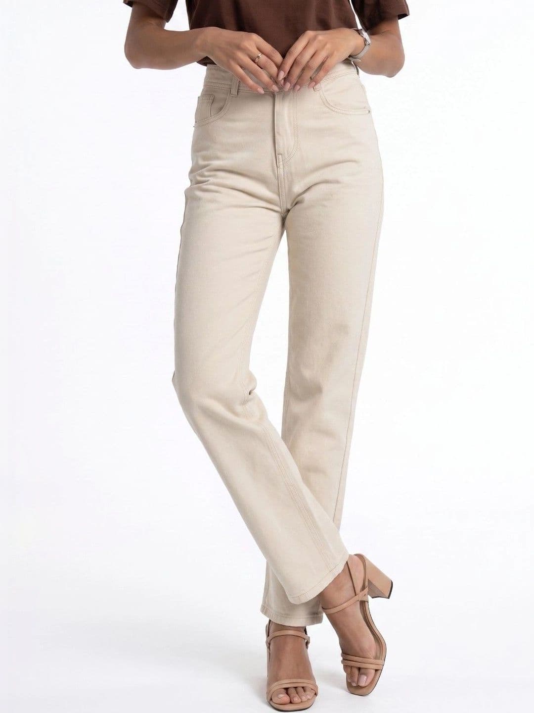 COMFITS Women Classic Relaxed Fit Mid-Rise Stretchable Jeans - view 1