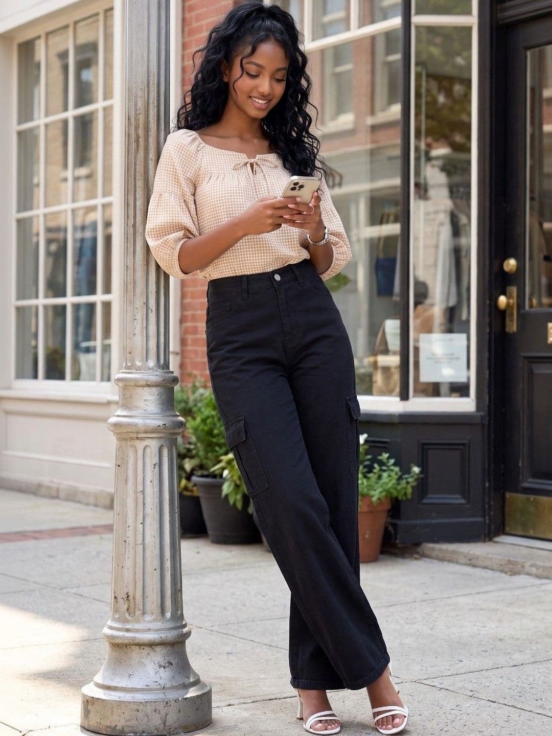 COMFITS Women Classic Relaxed Fit Mid-Rise Stretchable Jeans thumbnail 2