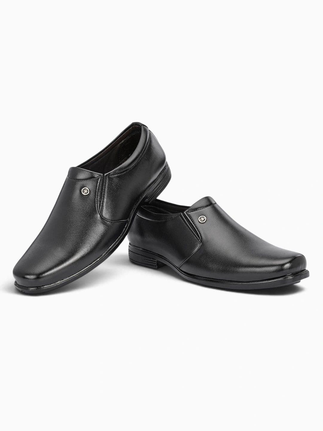 HERE&NOW Leather Square Toe Formal Slip-Ons thumbnail 5