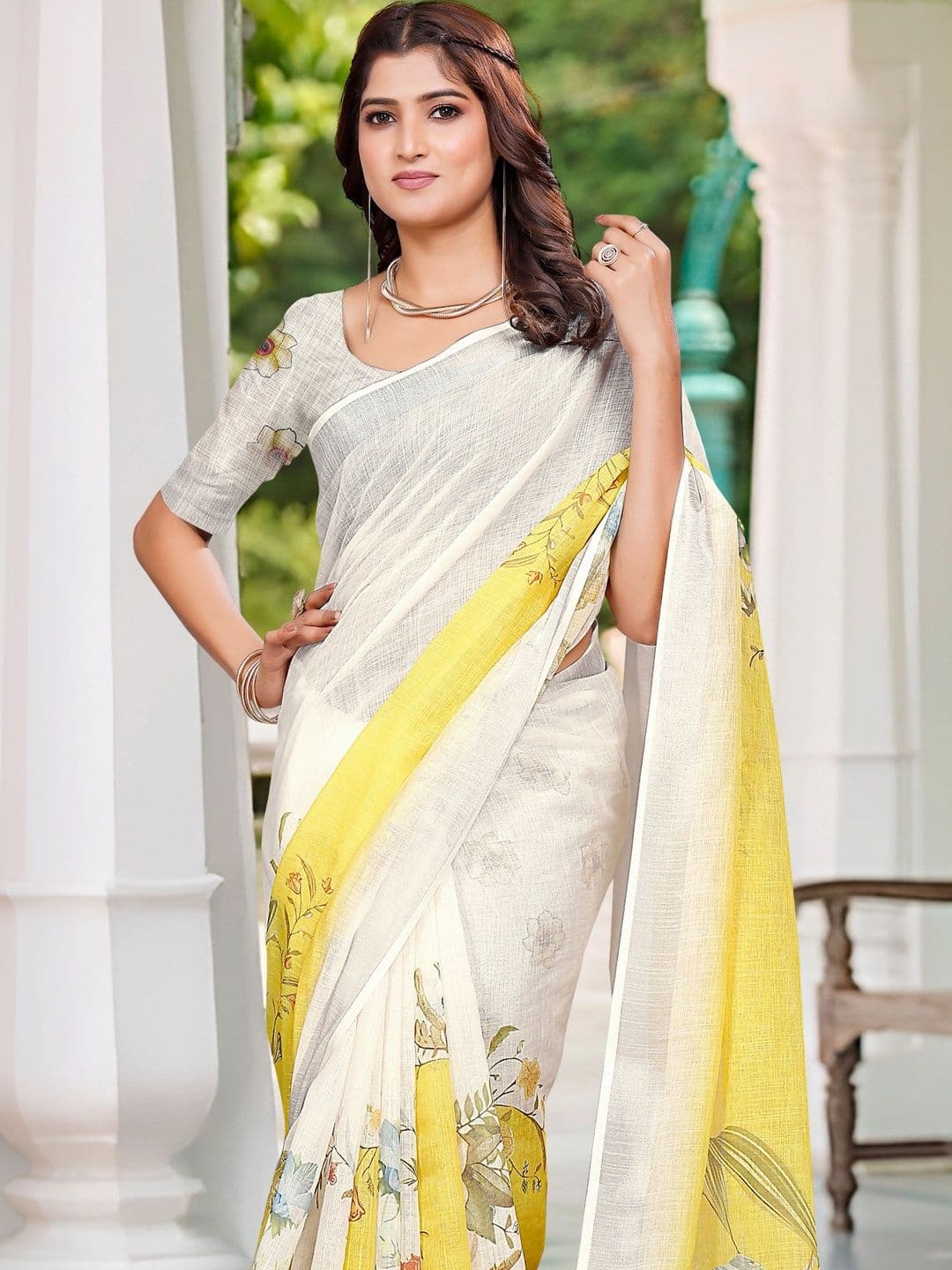 HERE&NOW Floral Saree thumbnail 2