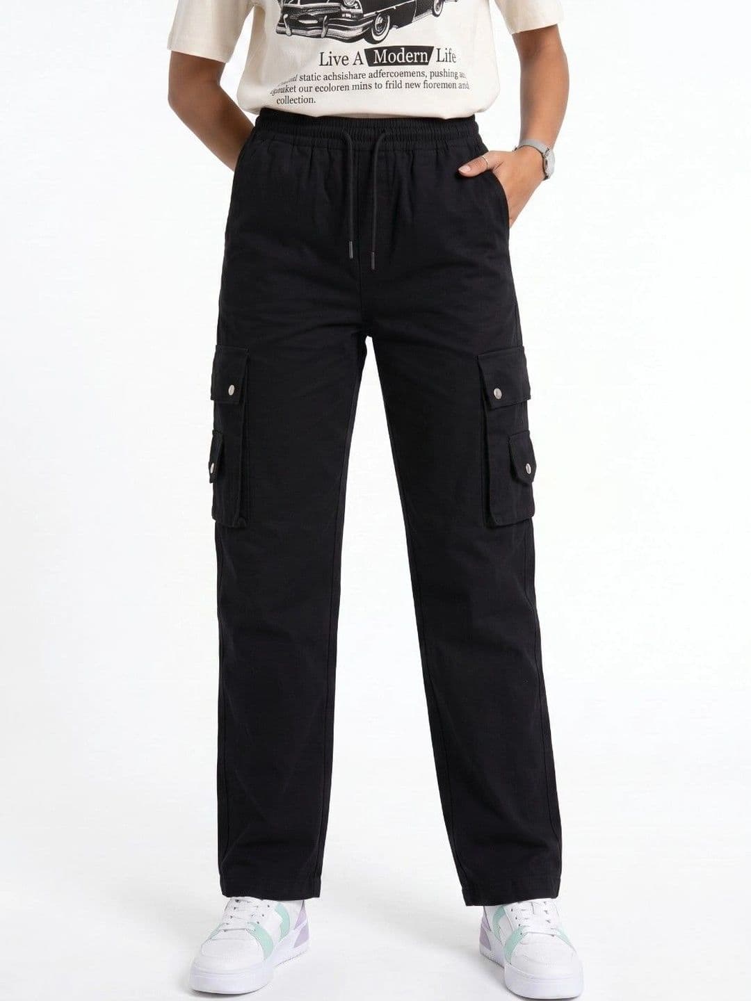SZN Women Classic Relaxed Fit Mid-Rise Stretchable Jeans - view 1