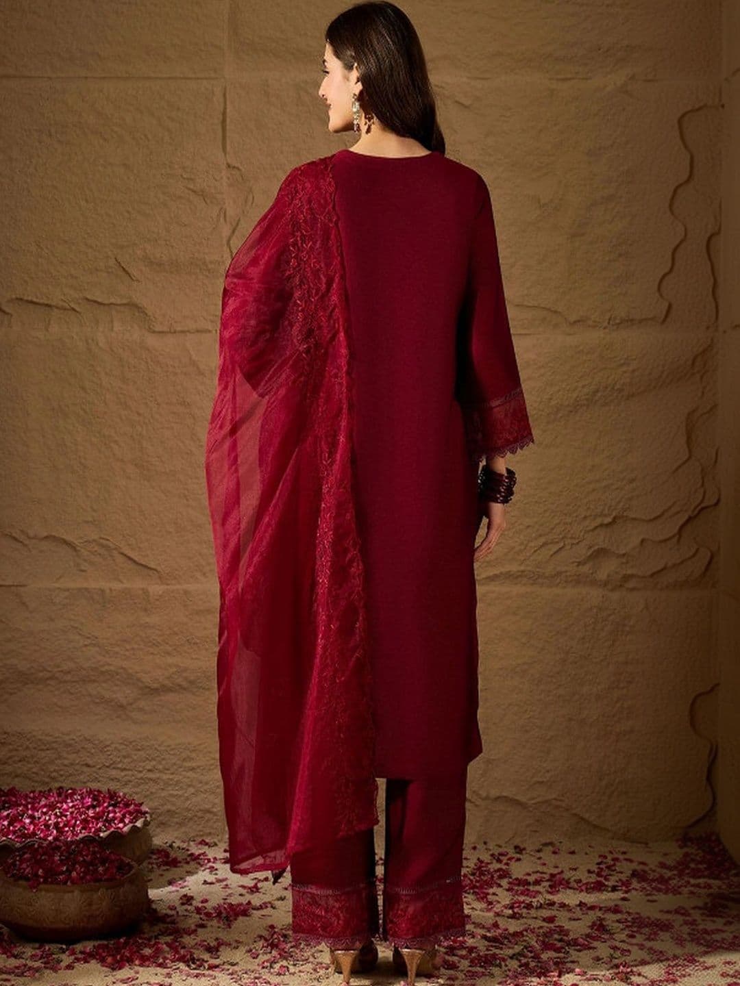 Tankori Women Regular Kurta with Palazzos & With Dupatta thumbnail 4