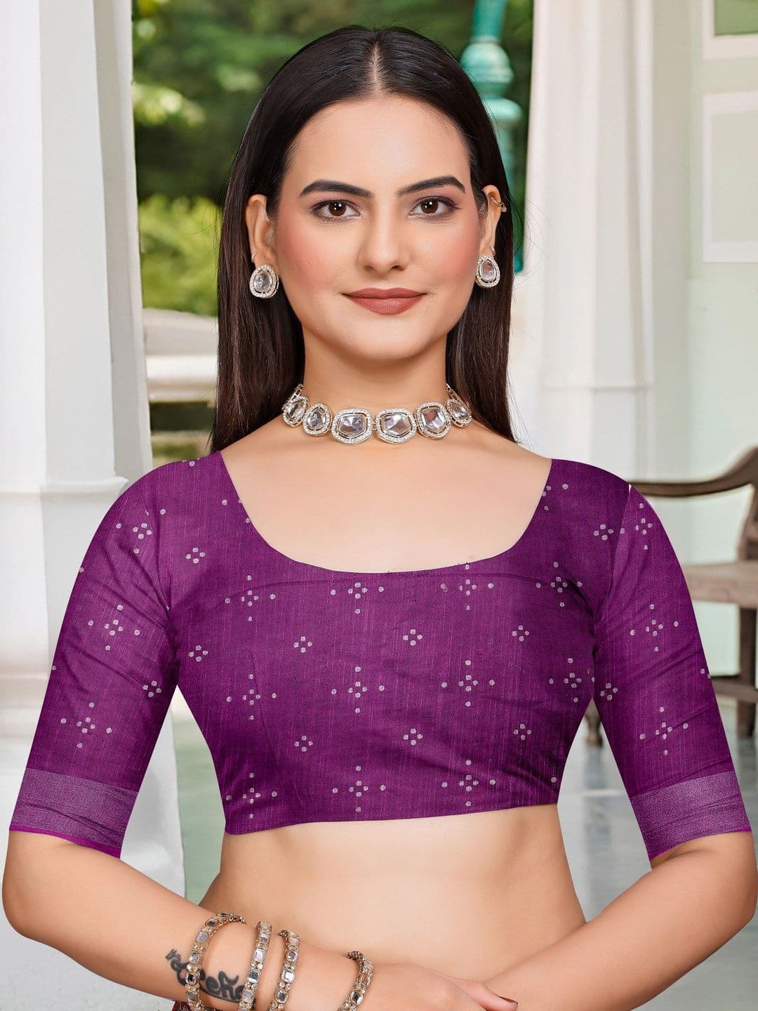 Maroosh Floral Saree thumbnail 4