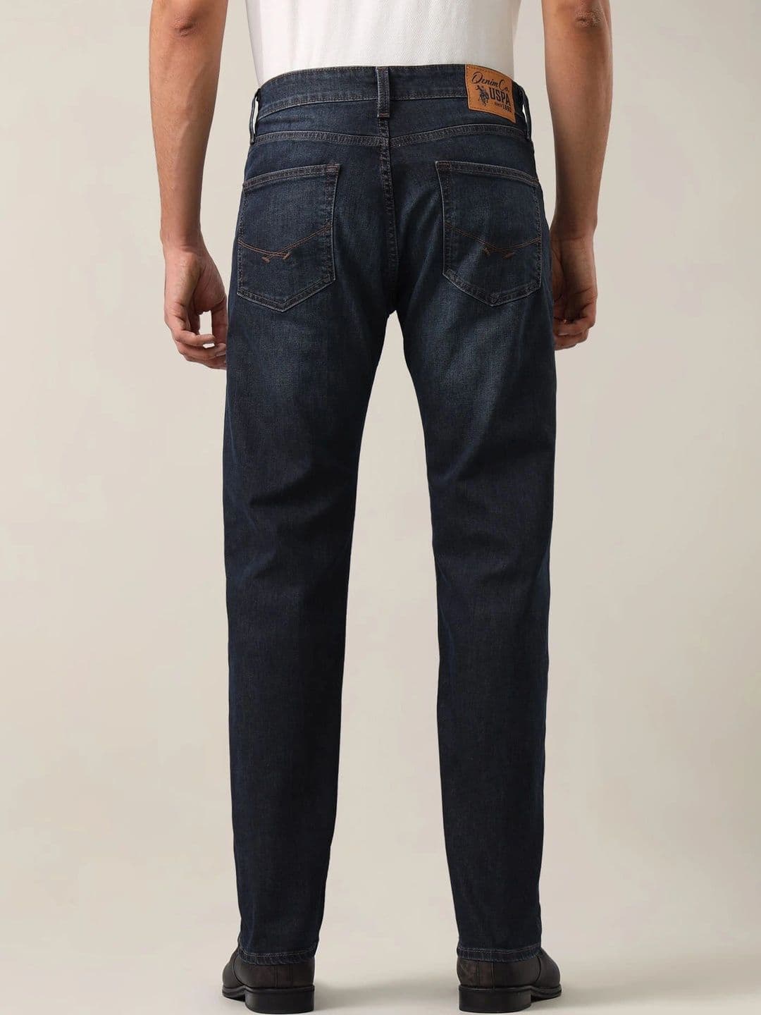 U.S. Polo Assn. Denim Co. Men Regular Fit Mid-Rise Low Distress Jeans thumbnail 3