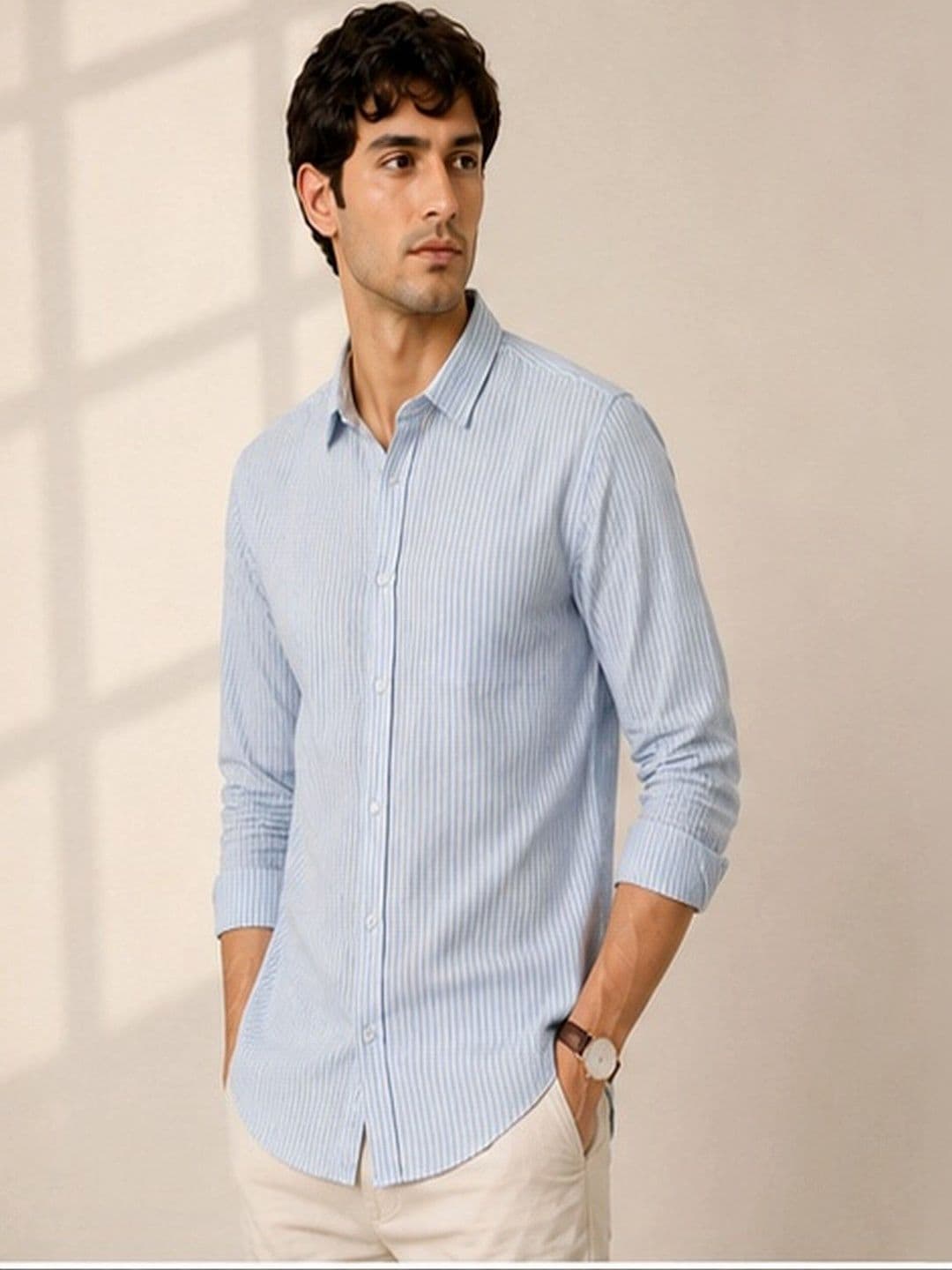 Mast & Harbour Men Classic Striped Casual Shirt thumbnail 6