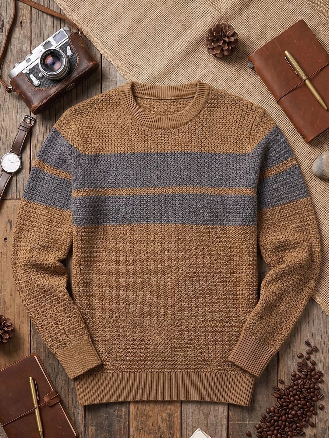 Moda Rapido Men Colourblocked Pullover thumbnail 3