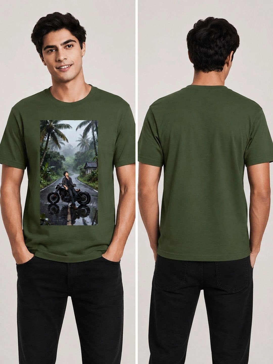 The Arth India Clothing Men Printed T-shirt thumbnail 2