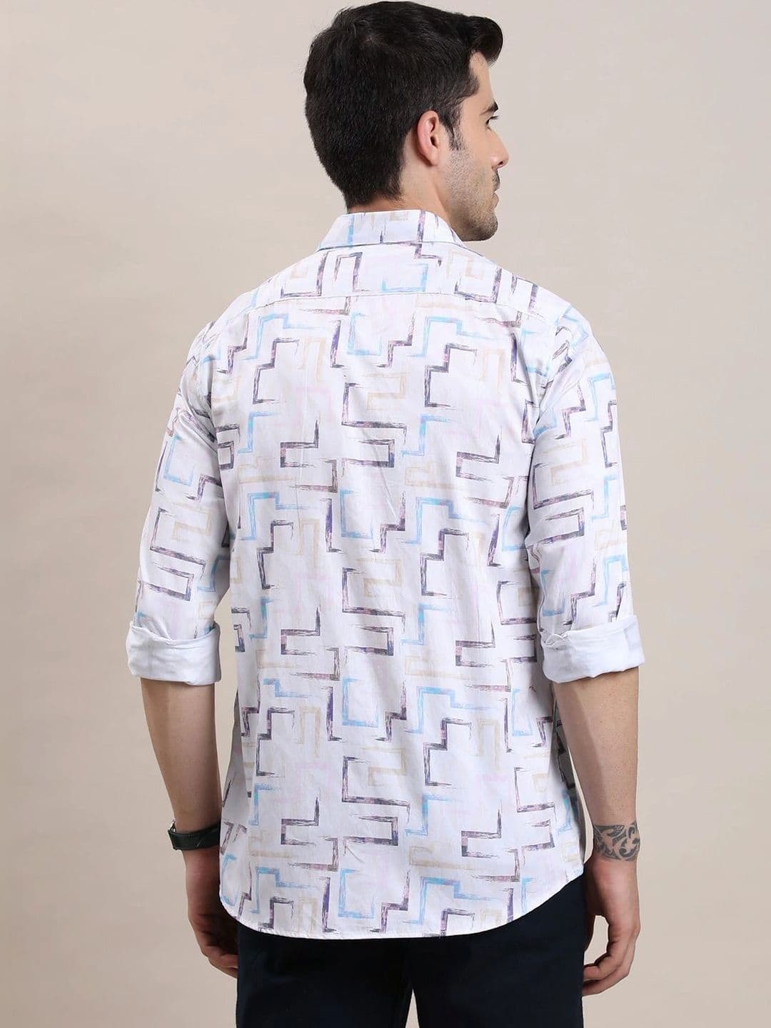 Turtle Men Relaxed Slim Fit Printed Casual Shirt thumbnail 4