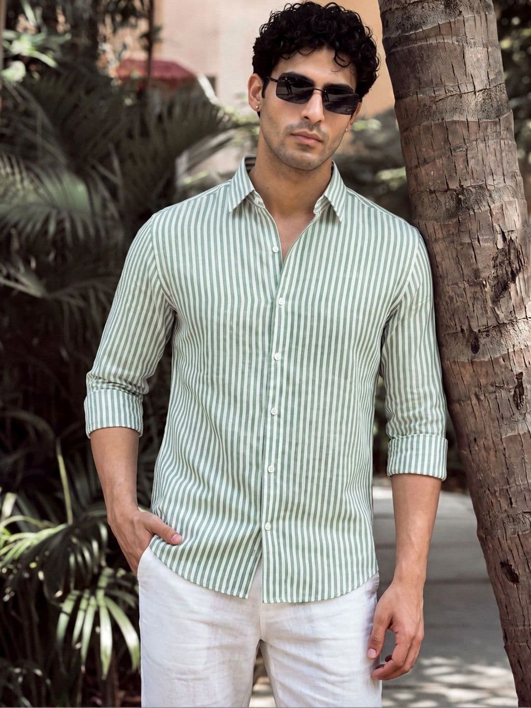 Urban Scissors Men Slim Fit Striped Casual Shirt thumbnail 5
