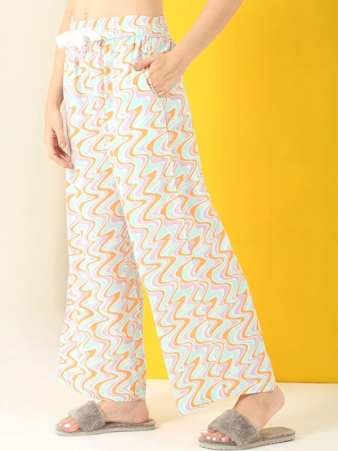 Sweet Dreams Women Printed Knitted Palazzos thumbnail 7