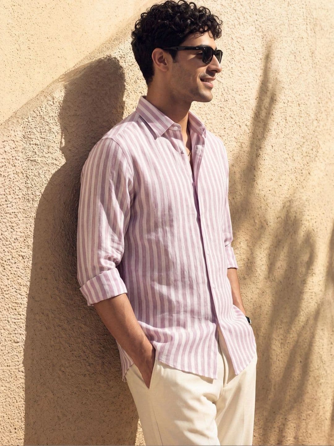 Urban Scissors Men Slim Fit Striped Casual Shirt thumbnail 2