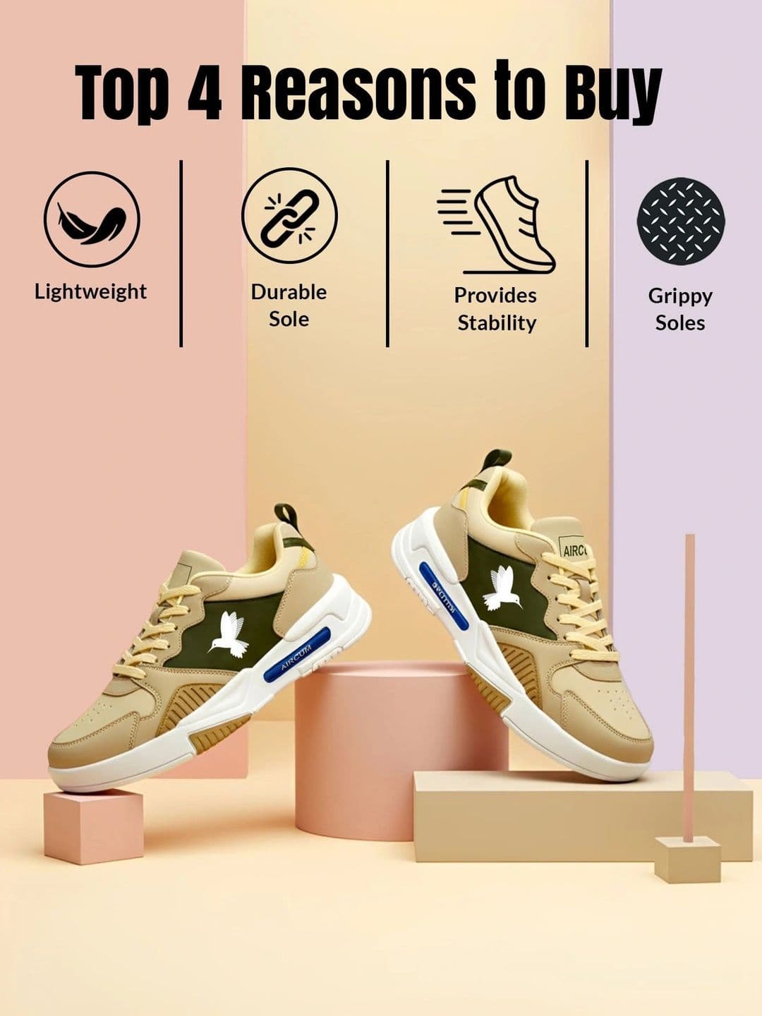 Aircum Men Colourblocked Sneakers thumbnail 5