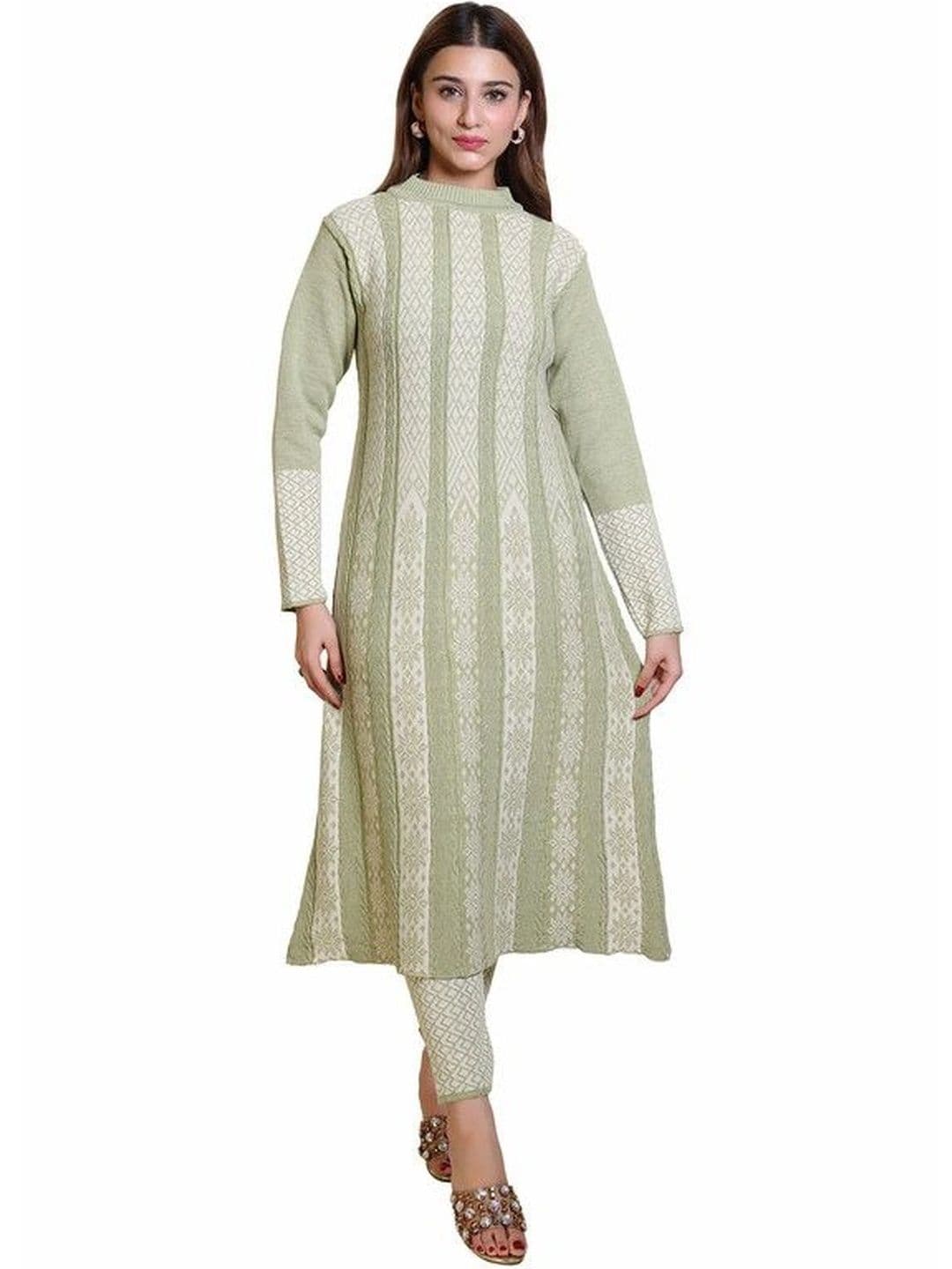 GRAND-LINE Women Ethnic Motifs Regular Kurta with Trousers thumbnail 5