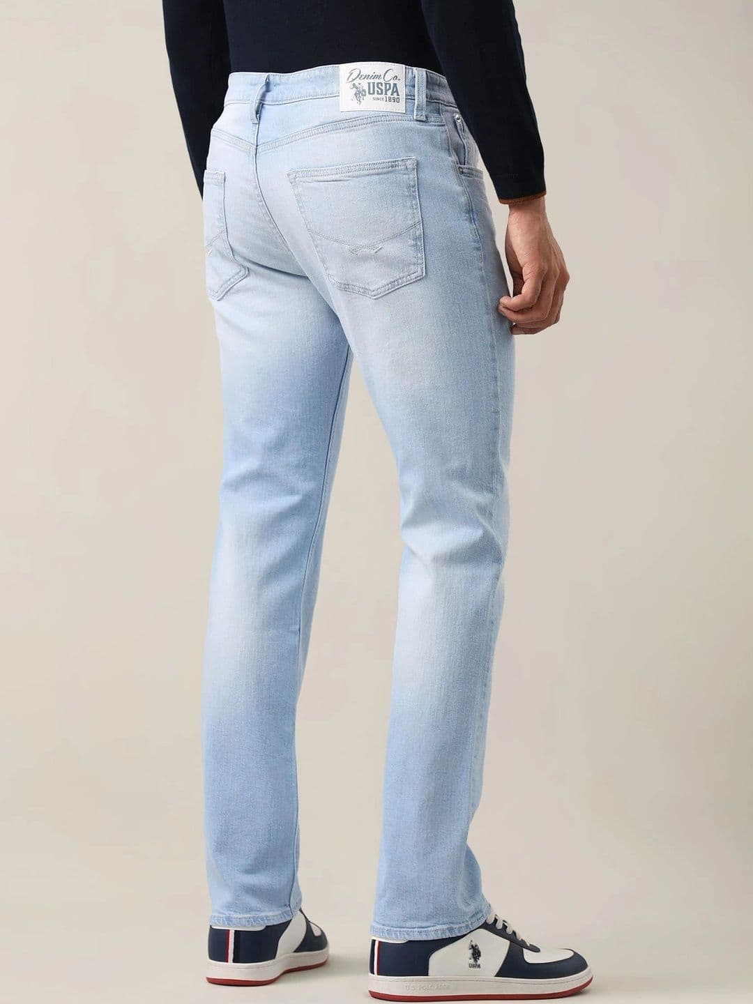 U.S. Polo Assn. Denim Co. Men Straight Fit Mid-Rise Jeans thumbnail 5