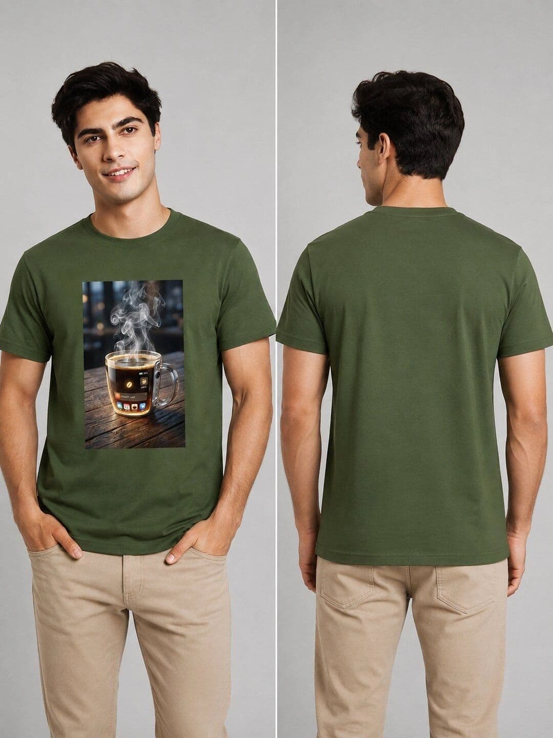 The Arth India Clothing Men Printed T-shirt thumbnail 2