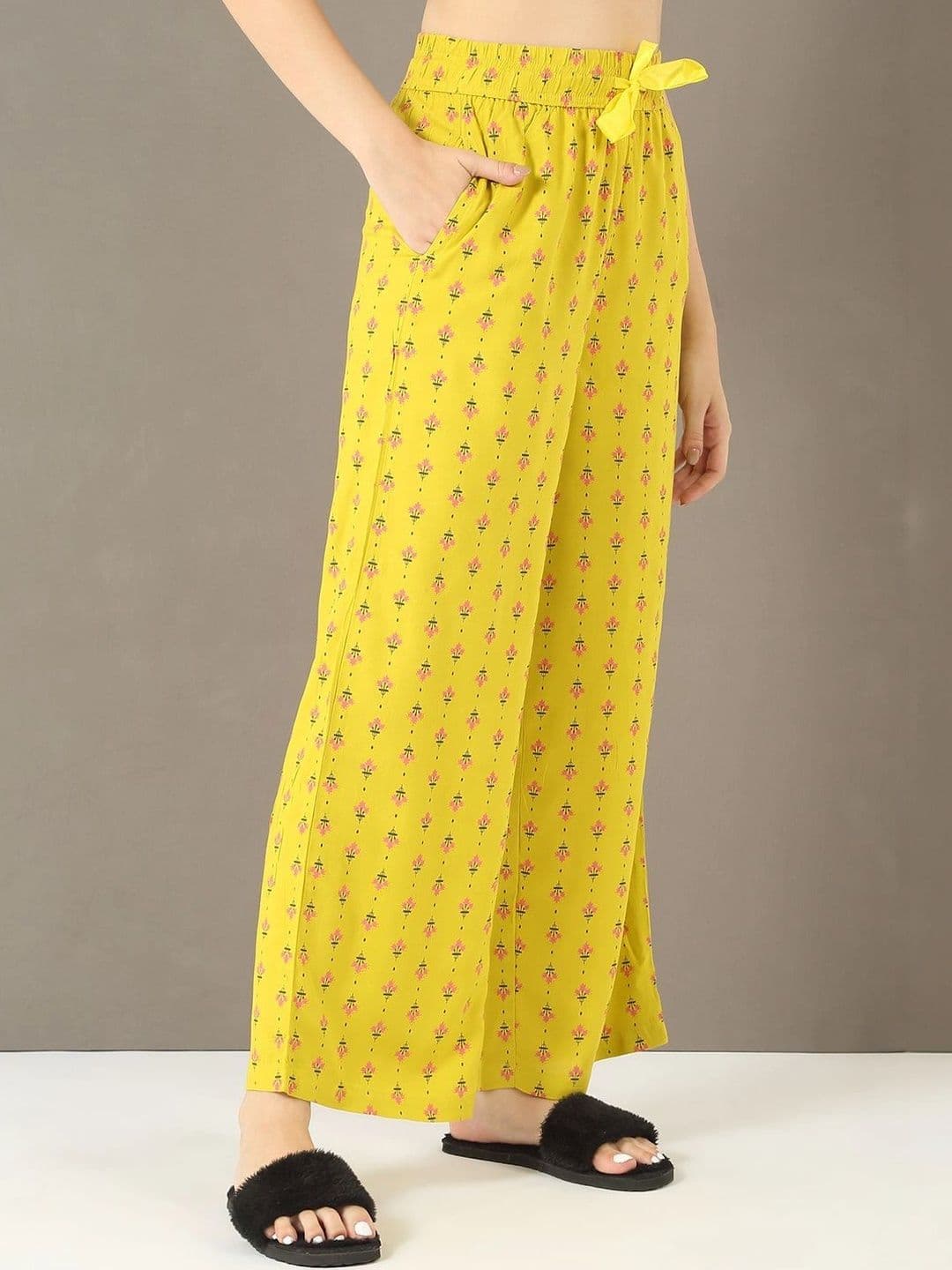 Sweet Dreams Women Floral Printed Knitted Cropped Ethnic Palazzos thumbnail 5