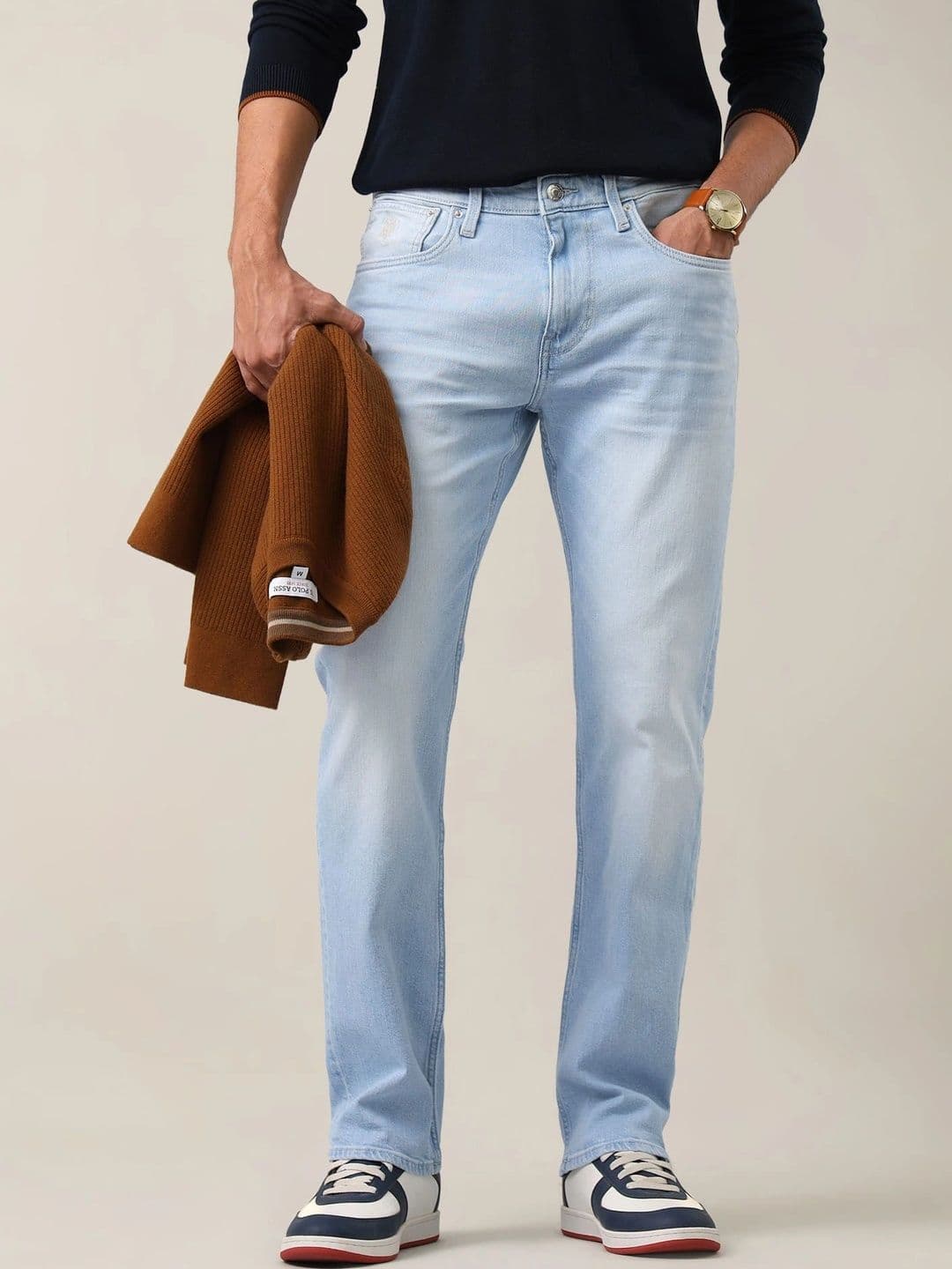 U.S. Polo Assn. Denim Co. Men Straight Fit Mid-Rise Jeans - view 1