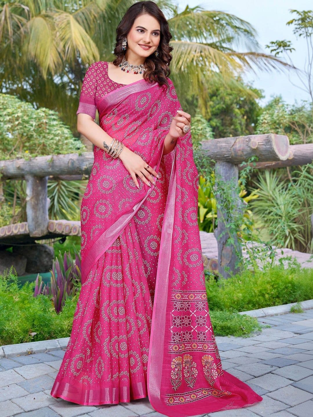 HERE&NOW Floral Saree thumbnail 7