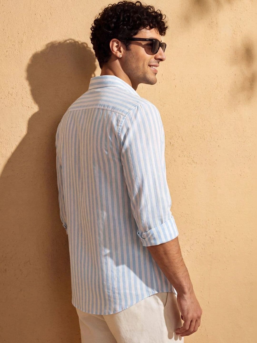 Urban Scissors Men Slim Fit Striped Casual Shirt thumbnail 4
