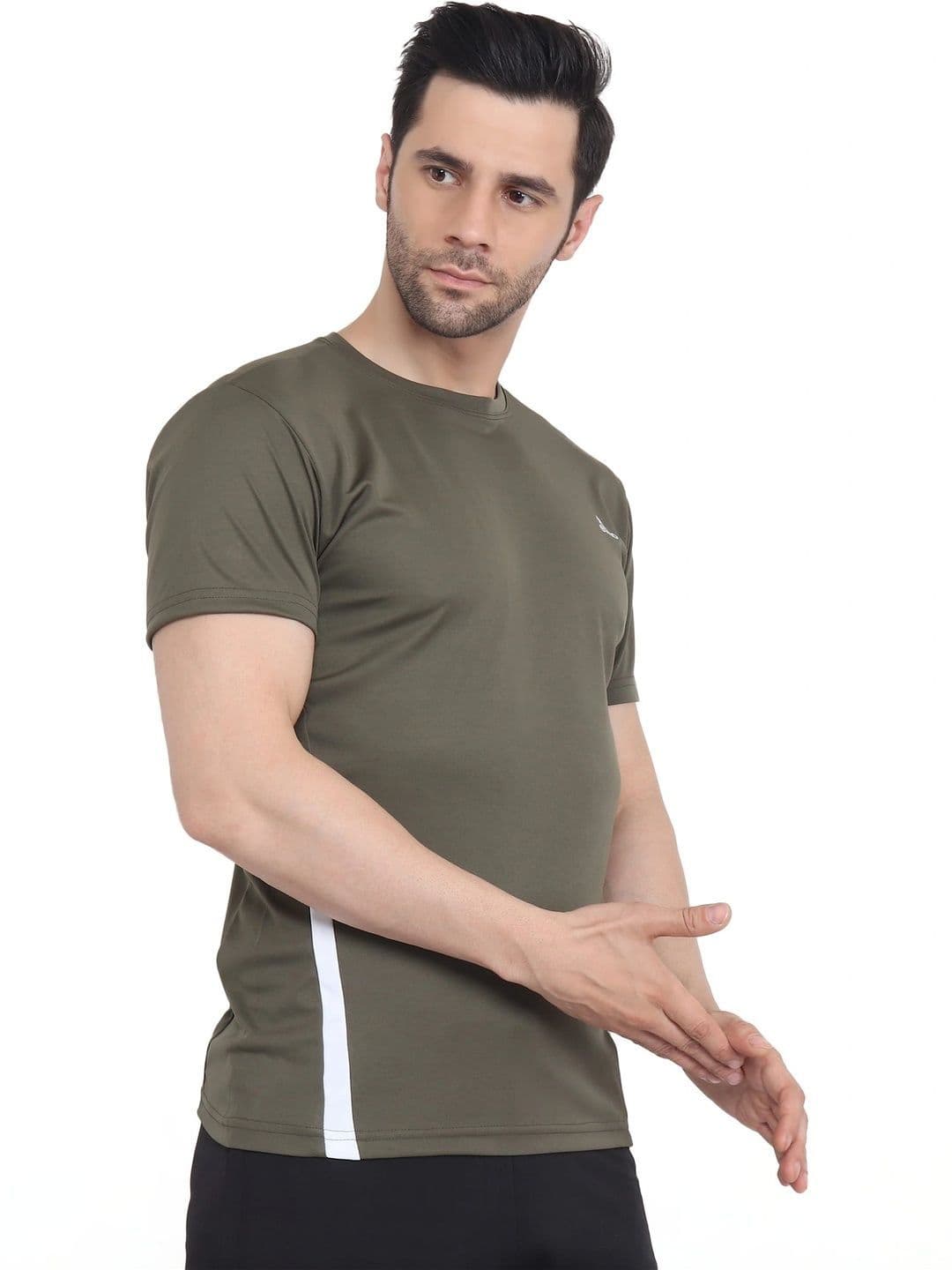 EFITO Men Colourblocked Dri-FIT T-shirt thumbnail 3