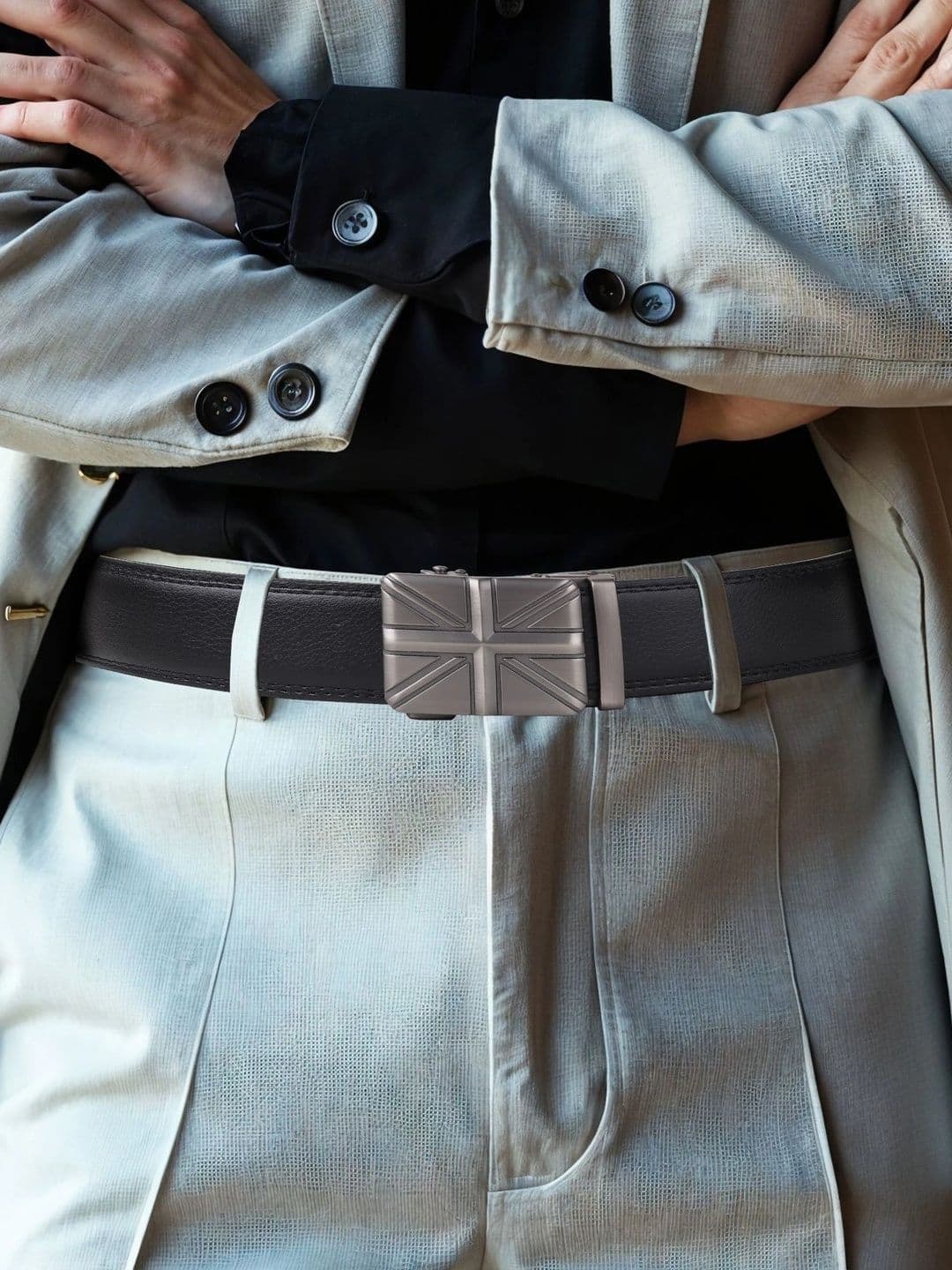 WROGN Men Textured PU Formal Belt thumbnail 3