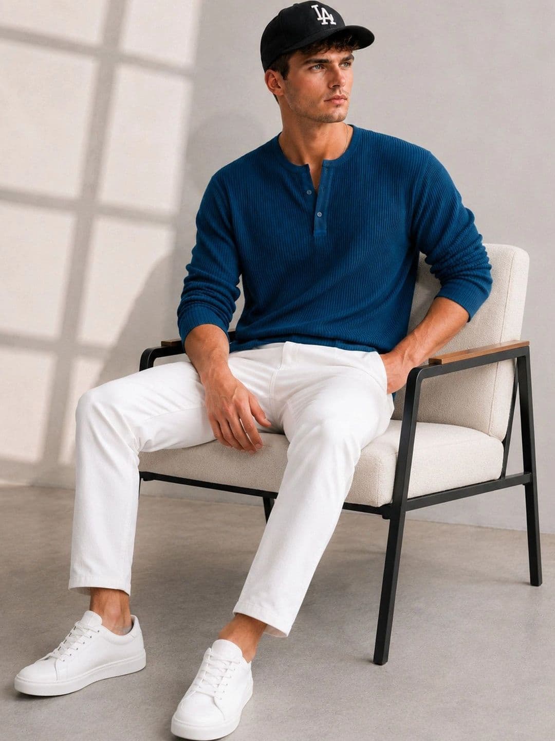 THE BEETEL HOUSE Men Henley Neck T-shirt thumbnail 4