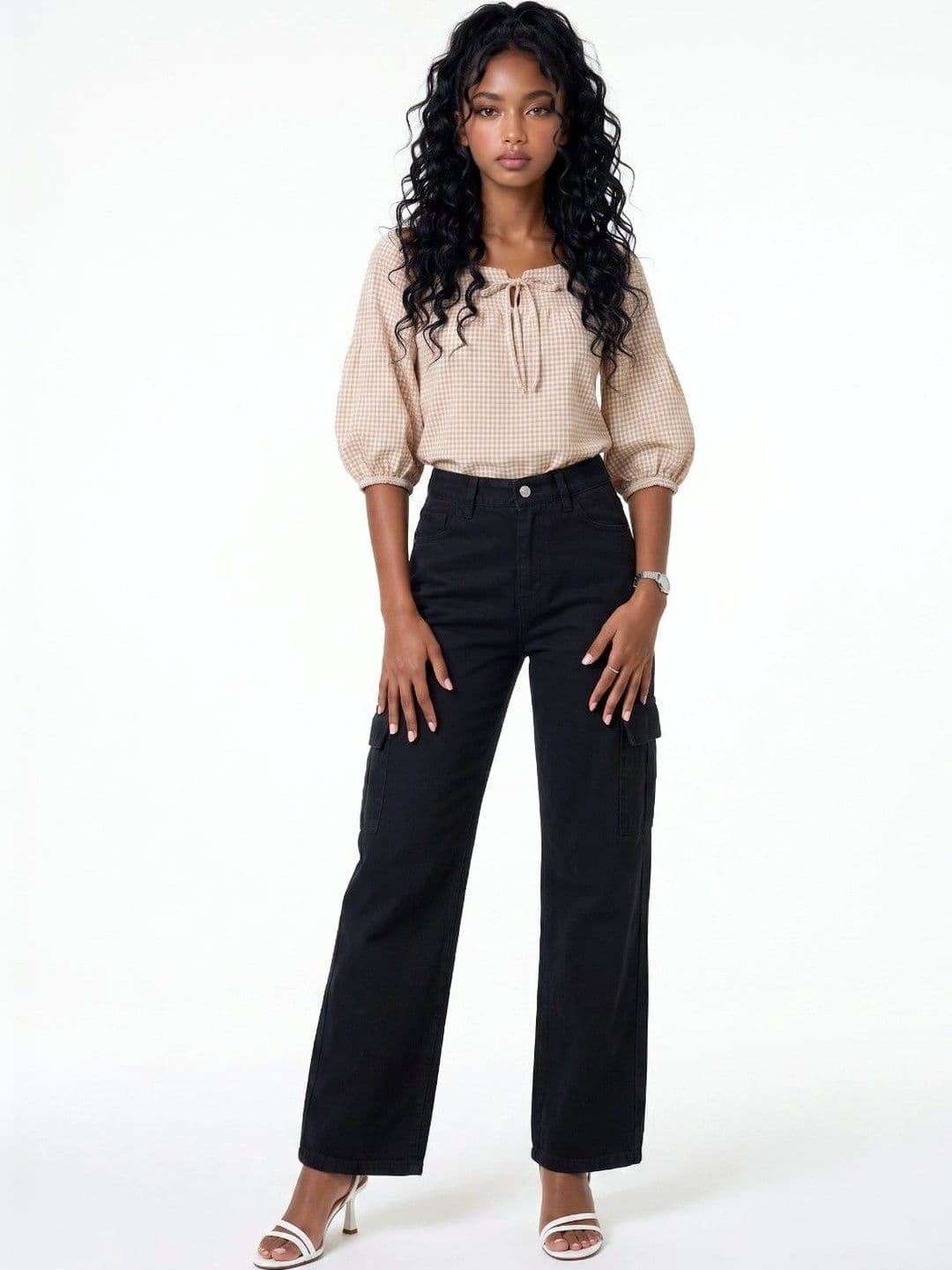 Moda Rapido Women Classic Relaxed Fit Mid-Rise Stretchable Denim Jeans thumbnail 3