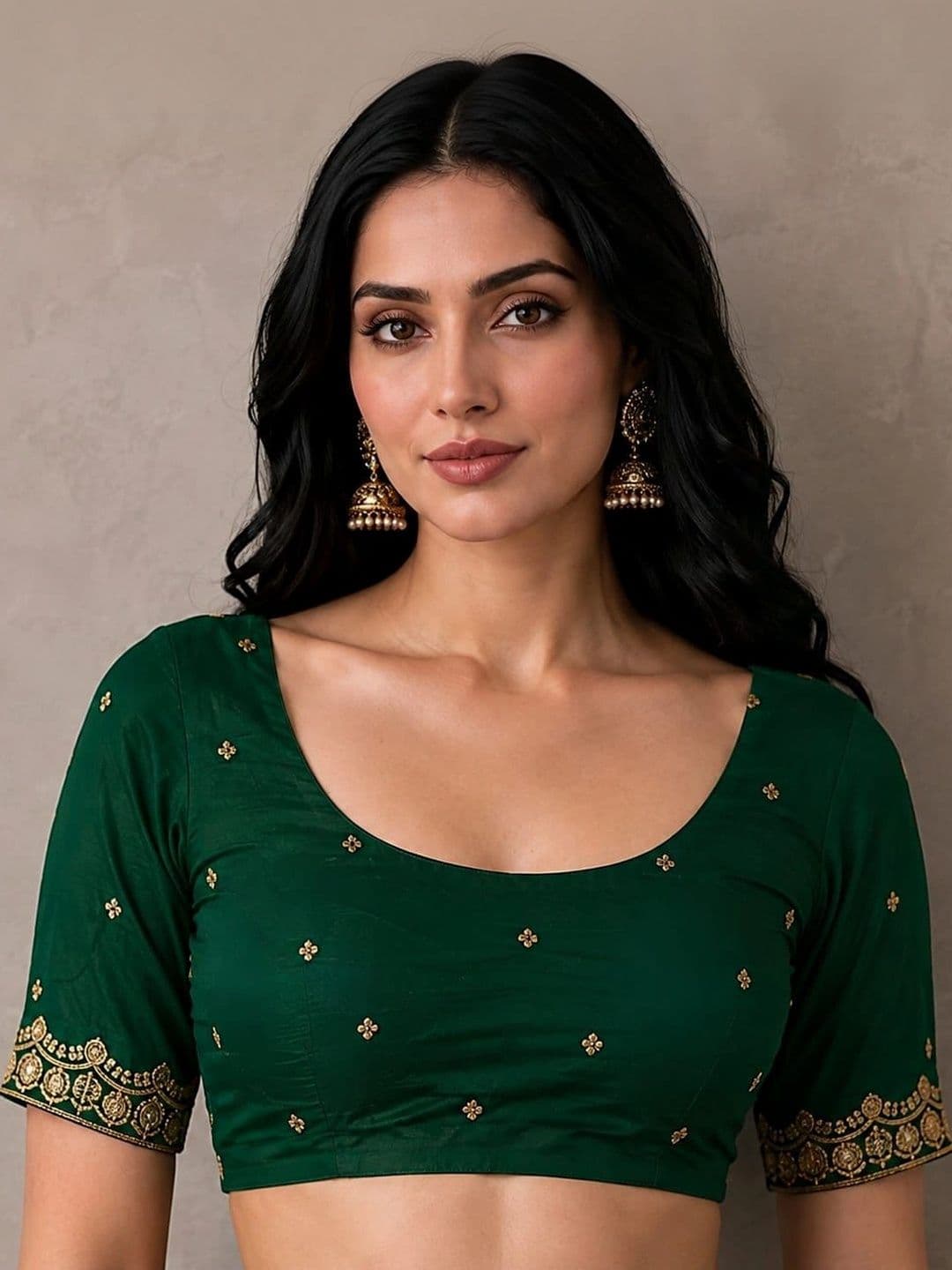 SHRIJAMYAHAM Embroidered Poly Georgette Saree thumbnail 2