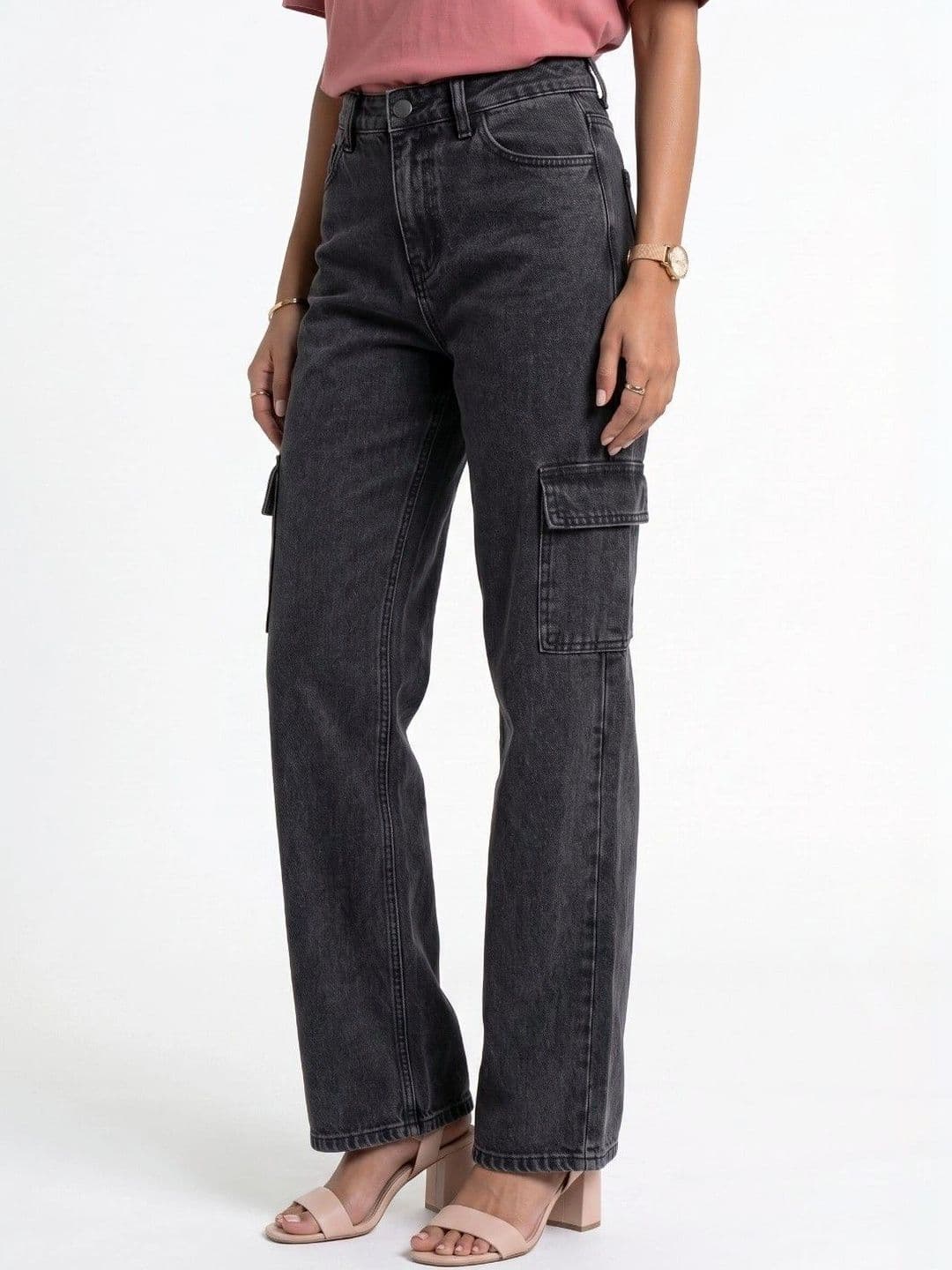 glitchez Women Classic Relaxed Fit Mid-Rise Stretchable Jeans - view 1