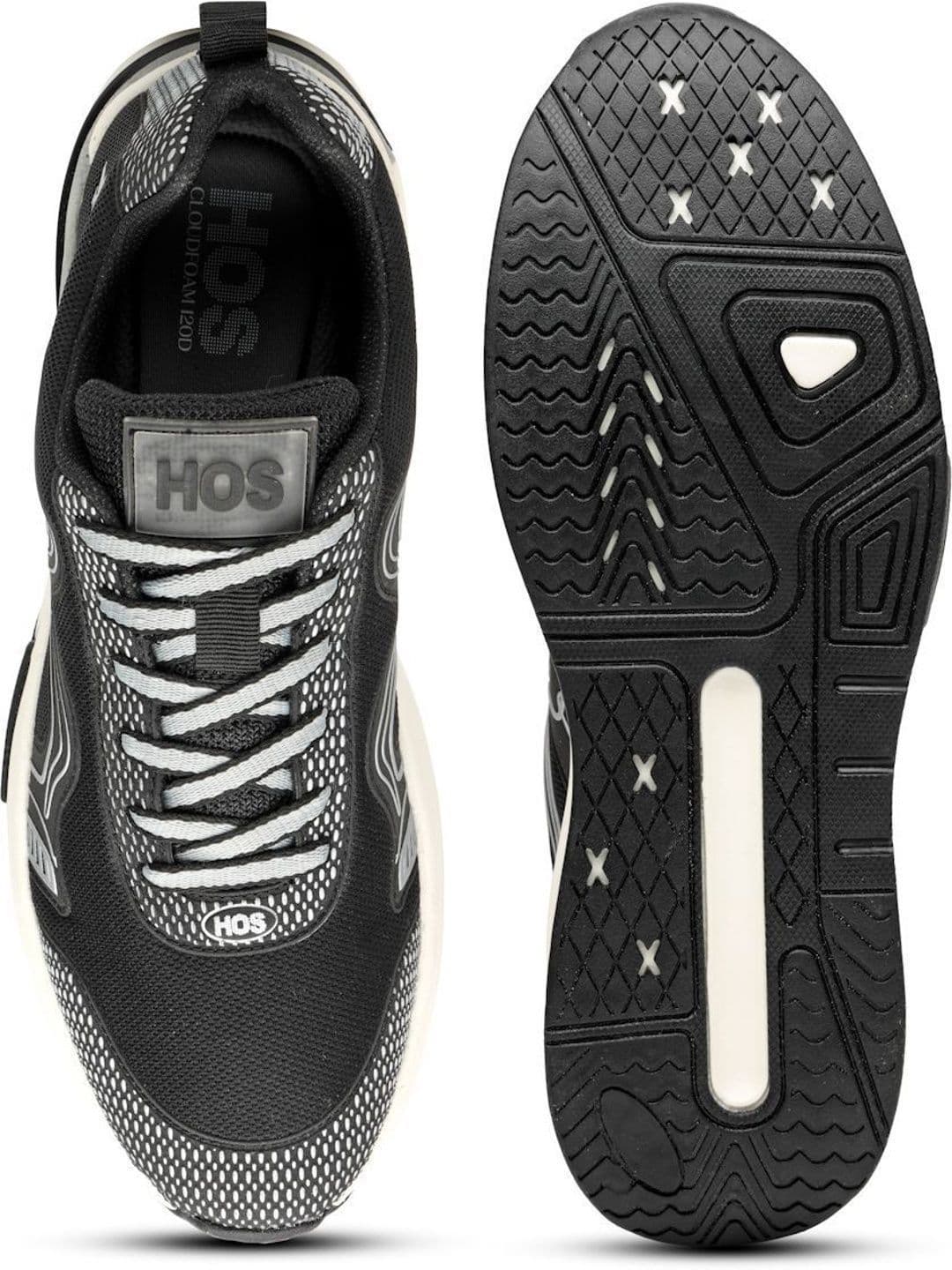 HOS Men Textured Lace-Up Casual Lightweight Comfortable Shoes thumbnail 5