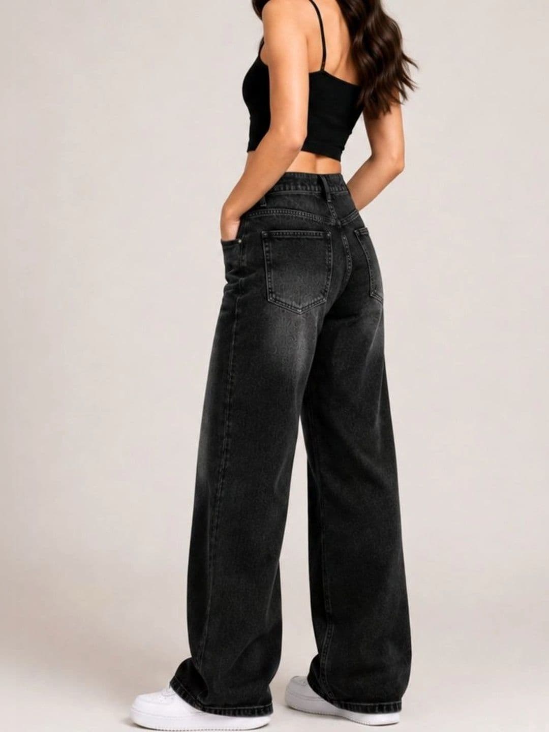 PINKLIT Women Wide Leg High-Rise Light Fade Jeans thumbnail 3