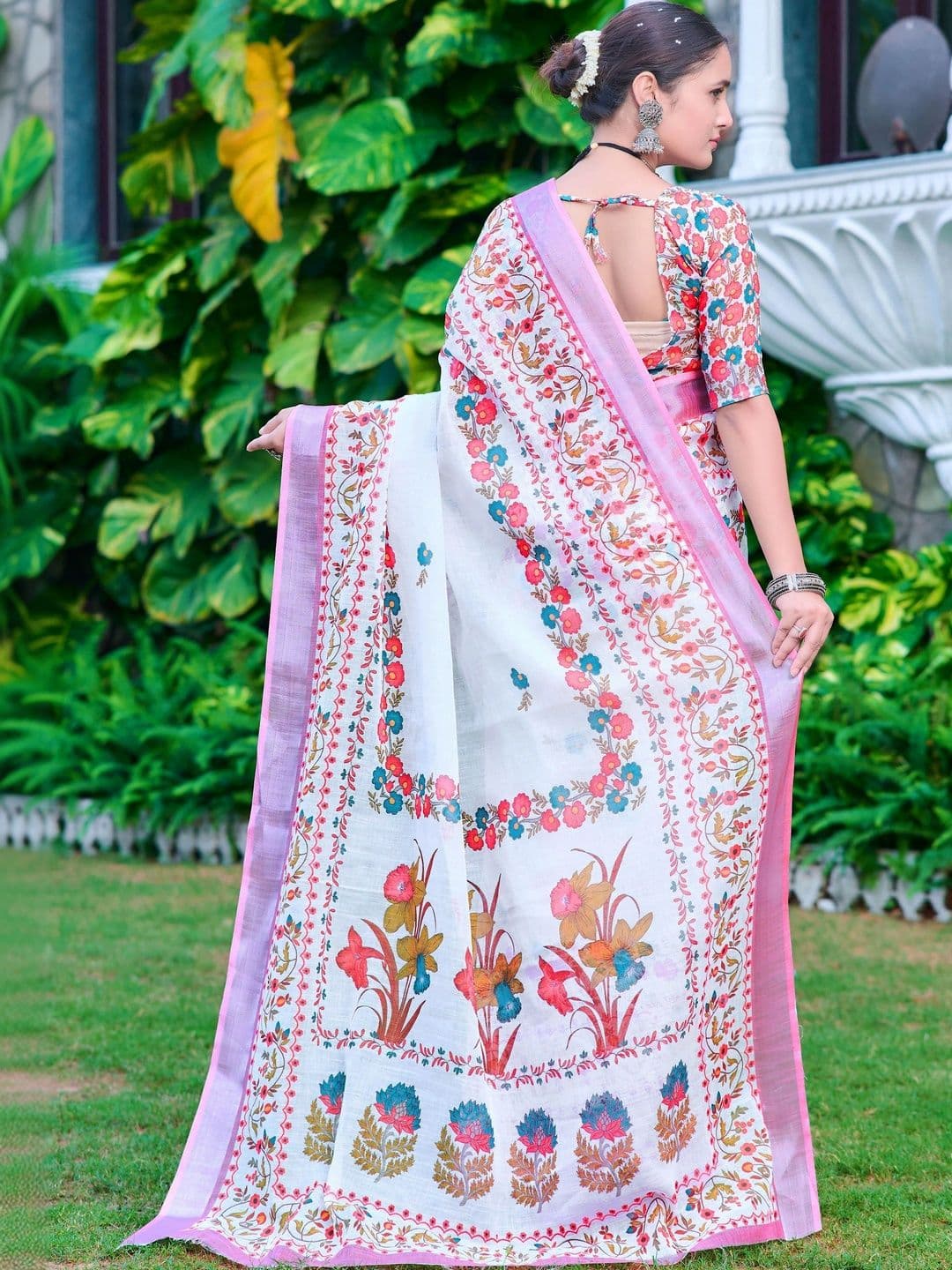 Maroosh Kalamkari Saree thumbnail 6