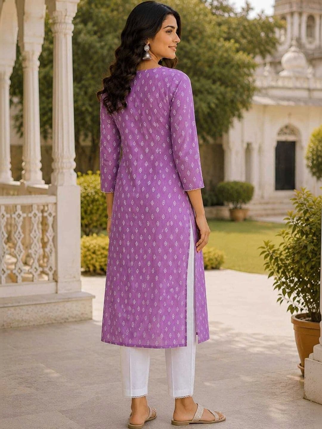 Vogue by Avantika Women Ethnic Motifs Printed Thread Work Indie Prints Kurta thumbnail 2